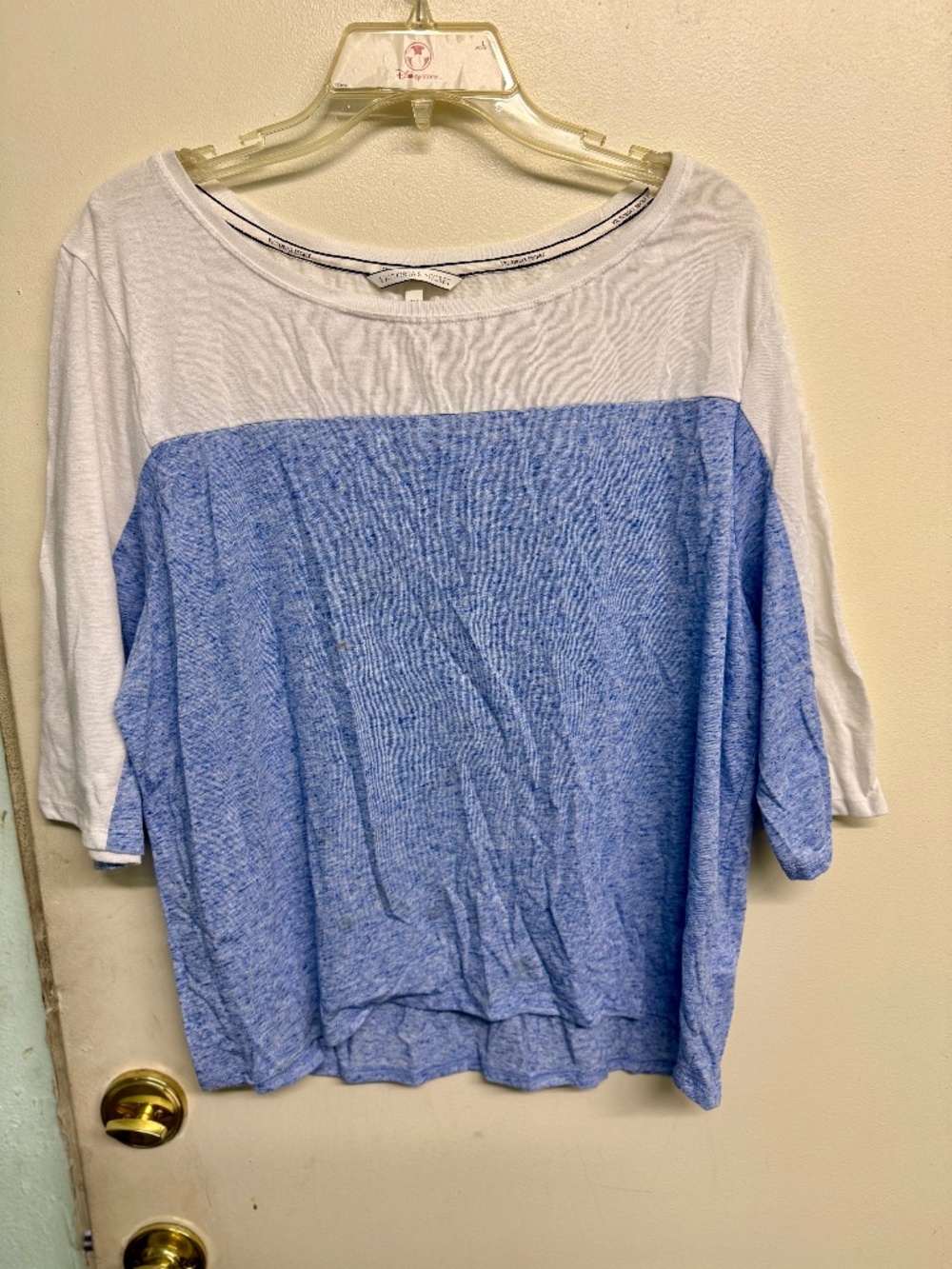 Victoria's Secret Blue & White Lounge Top